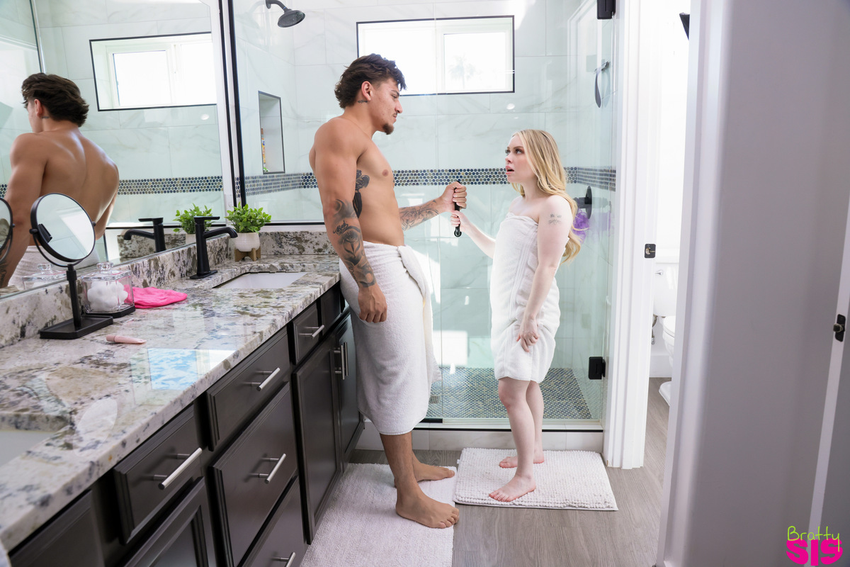 Haley Spades Teases Victor Ray In Shower Before Giving Him A Passionate Blowjob And More