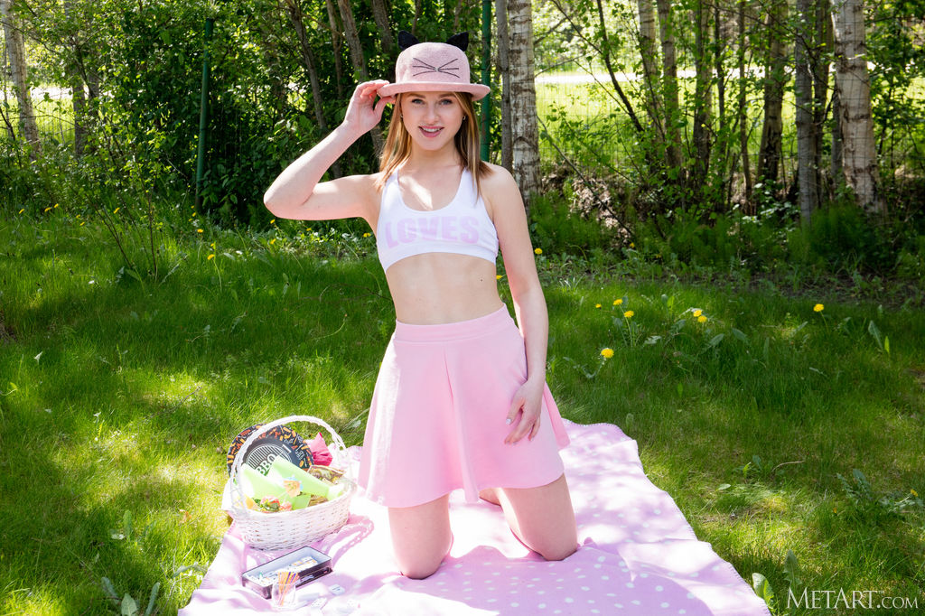Karianne Exposing Her Perky Breasts