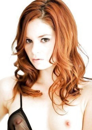 Petite redhead cutie Jenna Ross wearing ballerinas