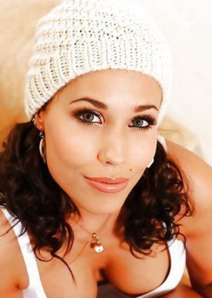 Curly brunette Satin Bloom in sexy Satiny lingerie