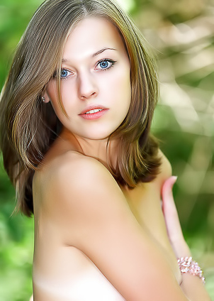 cute Tamara posing in short seethrue skirt