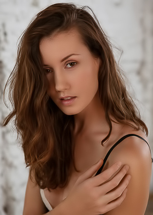 Mikaela McKenna Shows Her Morning Striptease From Black And White Lingerie