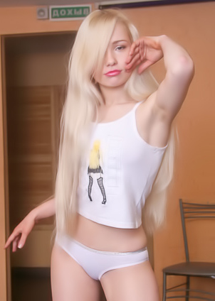 Olya N In White Panties