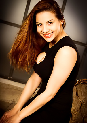 Lacey Banghard In Black Dress