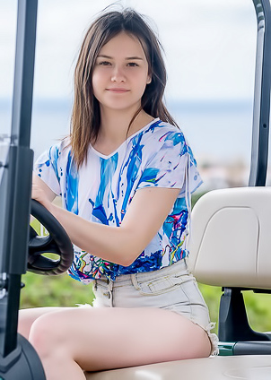 Matty Grabbing Her Sexy Small Breasts And Luscious Ass Cheeks