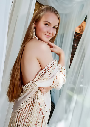 Lucretia K Gives Irresistible Rear View Of Her Shaved Pussy And Curvaceous Booty