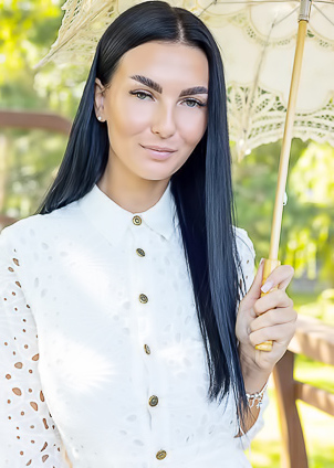 Simon Raven-haired Beauty Pops Open The Buttons To Expose Her Gorgeous Big Breasts