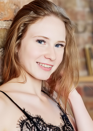 Zuzanna Freckle-faced Sweetie Is Reading On Her Bed