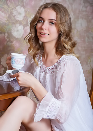 Dina Divine Flirts With Sheer Nightie And Spread Legs Striptease