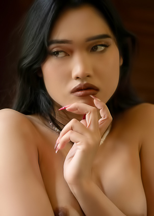 Minari Seduces On A Couch Stripping In Secluded Little Black Dress Fantasy