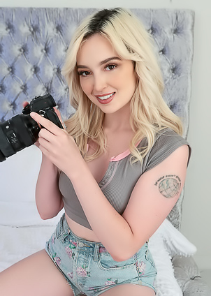 Morning Light Catches Lexi Lores Shaved Pussy and Blonde Head